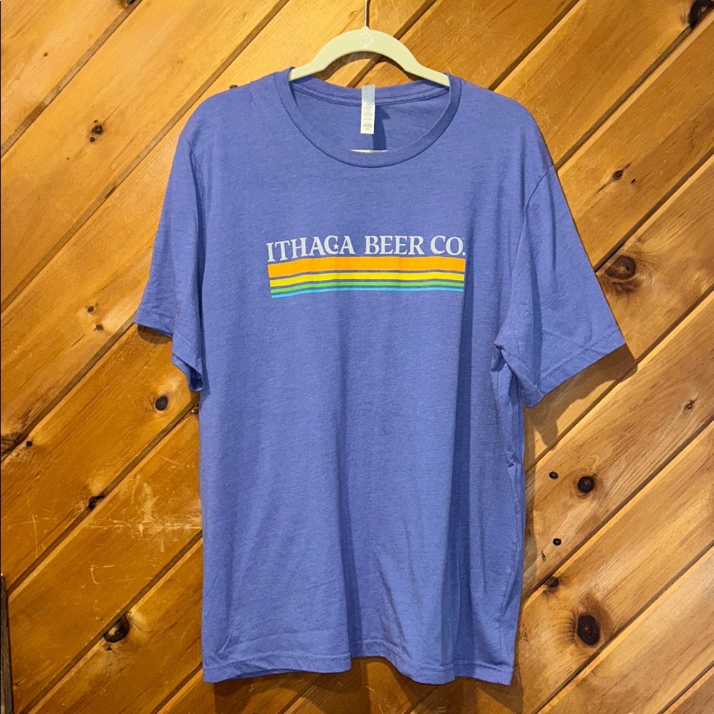 Ithaca beer Co brewing purple tshirt unisex